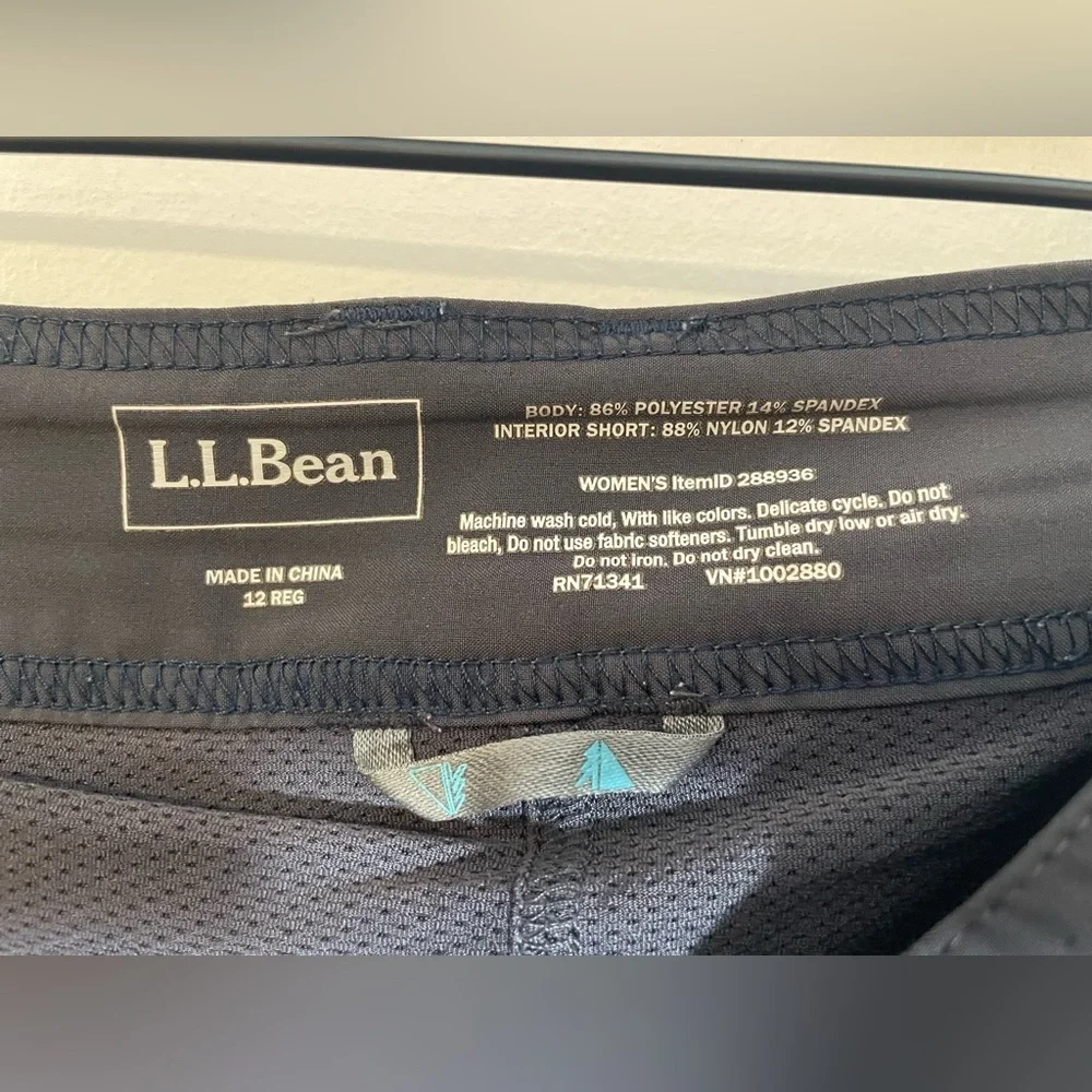 L.L. Bean Comfort Trail Skort Skirt Gray Size 12 Style 288936 Hiking Active - Picture 2 of 11